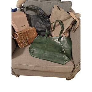 Handbag Lot of 5 Genuine Leather Bags Random Brands Reseller Bulk Deal Bargain